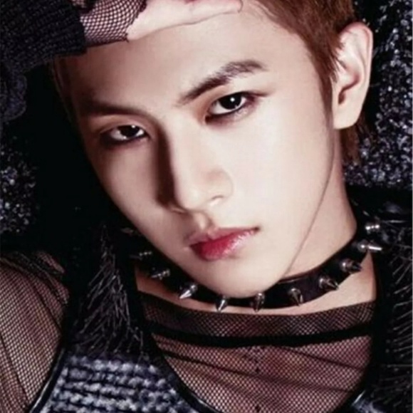 Black spike choker goth punk edgy look - Picture 3 of 8